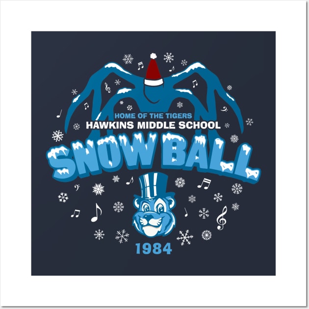 Hawkins '84 Snow Ball Wall Art by huckblade